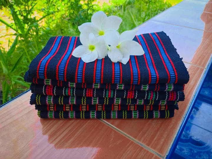 กระเป๋าย่าม-5-ใบ-หลากสี-ใช้เป็นถุงผ้า-ลดโลกร้อน-ทอมือ-ภูไท-ถง-bag-44x75-ซม-ผลิตภัณฑ์พื้นบ้านภูมิปัญญาไทย