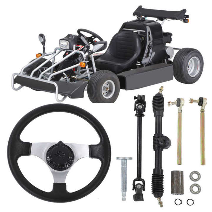 Go Kart Steering Wheel Assembly Set Adjustable 300Mm/11.8In Diameter ...