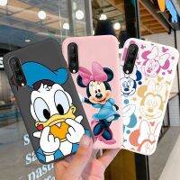 Philander SHOP มิกกี้มินนี่เคสโทรศัพท์อนิเมะสำหรับ Huawei Y8p เคสโทรศัพท์มือถือขอบซิลิโคนนิ่มฝาครอบป้องกันการ์ตูนน่ารักสีชมพูสำหรับ Huawei กระเป๋า Y8p