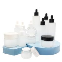 【hot】 20ML-120ML Frosted Glass Dropper Bottles with Pipette Containers Reagent Perfume