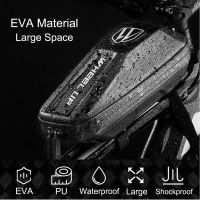 Upgrade Hard EVA Waterproof Bag GPS Bicycle Phone Holder Bag MTB Mountain Bike Phone Holder Road Bike Trip Front Tube Frame Bag