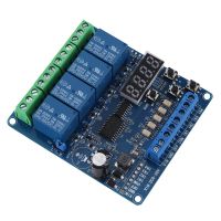 DC 8V-36V 4 Channel Multi-Function Relay Module Board with Optocoupler Self-Locking Timing Relay