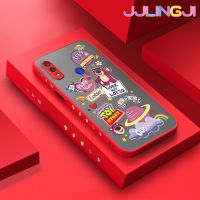 เคส Jlingji สำหรับ Xiaomi Redmi Note 7 Note 7 Pro Note 7S เคส Note7แฟชั่นวันที่ดีบางมีน้ำค้างแข็งโปร่งใสแข็งขอบสี่เหลี่ยมกันกระแทกปลอกซิลิโคนคลุมทั้งหมดเคสนิ่ม