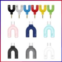 1pc Headphone Splitter 2 Female To 1 Male Y Cable 2 In 1 Dual Headphone Adapter 3.5mm/type C Port Mobile Phone Adapters Headphones Accessories