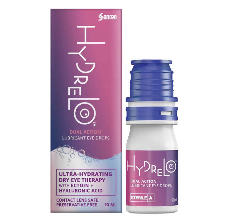 Hydrelo Dual Action Lubricant Eye Drops (10ml) Santen Contact Lens Safe and for Dry Eye Lazada PH