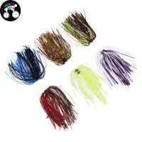 6 Bundles ซิลิโคนกระโปรง DIY Salty Rubber Jig Lures Squid Fishing Bait