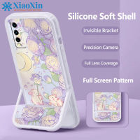 XiaoXin สำหรับ VIVO Y20 y20s y12s y20i y12a TPU ที่มองไม่เห็นขาตั้งเคสโทรศัพท์แบบบูรณาการ Soft Case กล้องครอบคลุมเต็มรูปแบบ