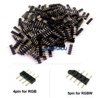 ◐ 4pin RGB / 5pin RGBW Plug Male Connector For RGB/RGBW Female connector 5050 LED Strip RGB Single Color led lighting