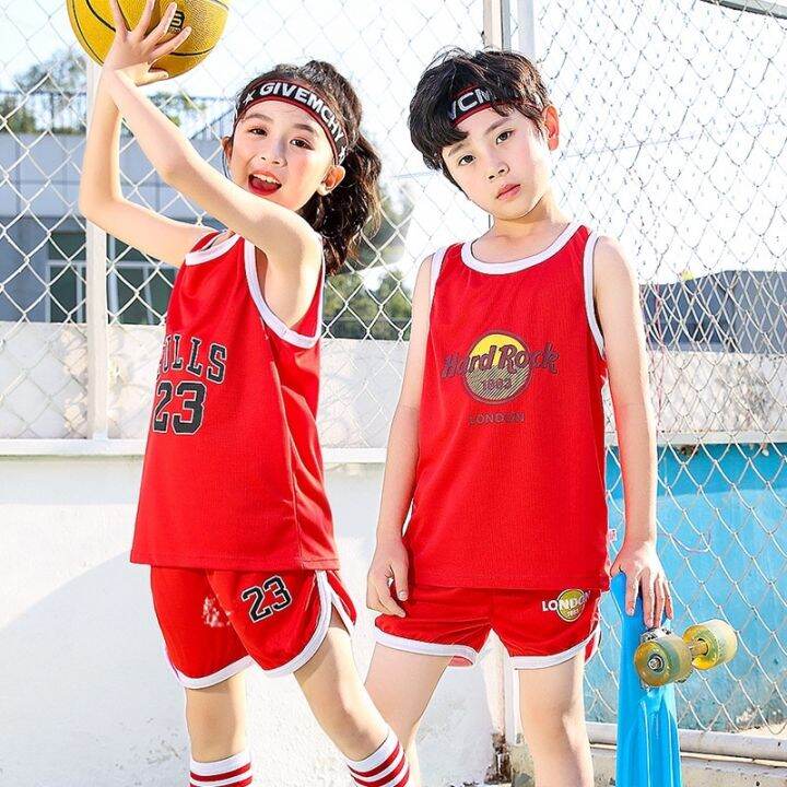 80-160cm-childrens-breathable-sports-suit-basketball-uniform-casual-vest-baby-sleeveless-jersey-performance-clothing-quick-drying-korean-version