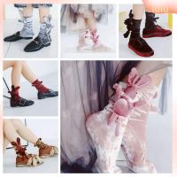 LULU Pretty Handmade Women Elastic Rabbit Stockings Soft Velvet Ankle Socks