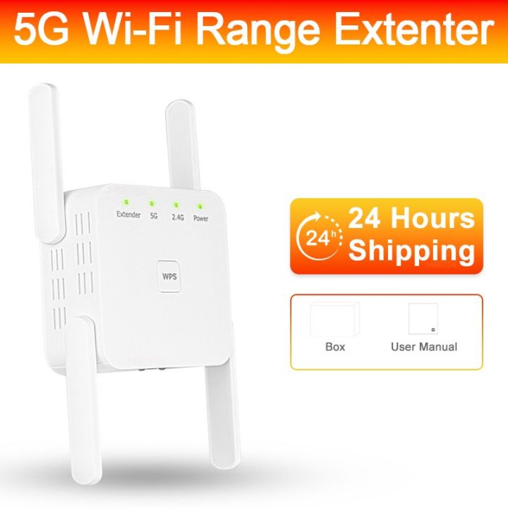 AC 1200M Dual Band Wireless AP Repeater WiFi Amplifier 2.4GHz 5GHz Router  Range Extender Signal Extend WiFi Booster