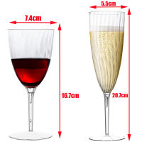 16pcs Plastic Champagne Glasses Flutes 6 Oz Perfect for Wedding and Shower Party Clear Plastic Champagne cups