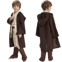 เด็ก Toy Store เด็กเด็ก Jedi Knight คอสเพลย์เครื่องแต่งกาย Obi Wan Kenobi ชุดสูท Anakin Skywalker Hooded Robe เสื้อคลุมชุด