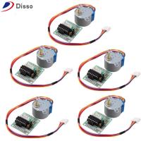 DISSO 5pcs พร้อมบอร์ดไดรฟ์5V ULN2003 5V stepper Motor 5สาย4เฟส ความเร็วลงก้าวมอเตอร์ ตัวขับมอเตอร์ ชิ้นส่วนเครื่องพิมพ์3D Arduino Pi PIC Raspberry Pi