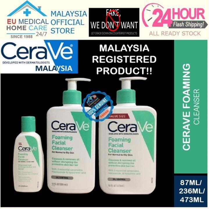 Cerave (Cerave Malaysia) Cerave Foaming Cleanser 236ml 473ml Lazada
