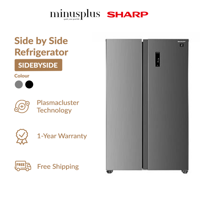 SHARP Side By Side Refrigerator (680L) Inverter Technology AG+ Nano