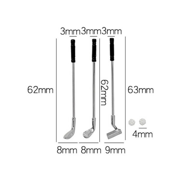 the-lintas-ชุดกอล์ฟกลางแจ้ง1-12บ้านตุ๊กตาพร้อมลูกบอลสำหรับของเล่นในสวนตุ๊กตา