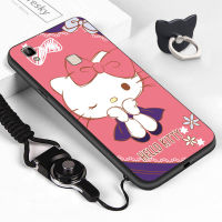 【✇】 SCISSORS MASTER V3เคสโทรศัพท์โทรศัพท์มือถือ (แหวนใส่นิ้ว + เชือกเส้นเล็ก) ด้านหลังโทรศัพท์มือถือลายการ์ตูนน่ารักเฮลโลคิดตี้เคที Hello Kitty ปลอกโทรศัพท์มือถือแมวเคสเคสโทรศัพท์ TPU ซิลิโคนแบบนิ่ม