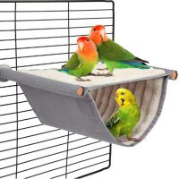 SKYJS Lovebird Parakeet บ้านแฮมสเตอร์กรงผ้ากำมะหยี่ Perch Atiel นกเปลญวนแบบแขวน Snuggle Hut เต็นท์นกแก้วเตียงนอน