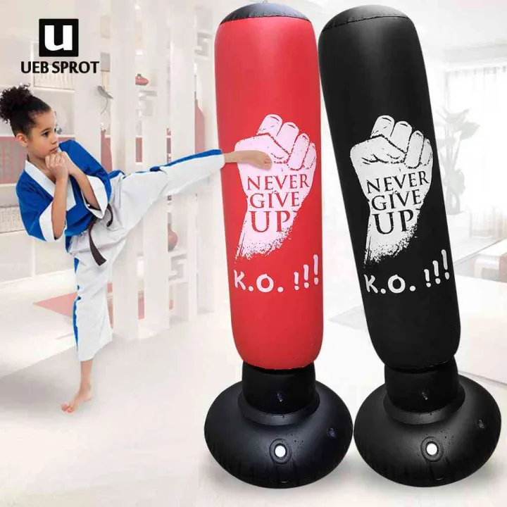 160cm Boxing Punching Bag Inflatable FreeStand Tumbler Kid Adult Muay