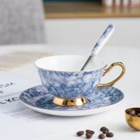 【✆New✆】 wentuj ชุดจานถ้วยชาถ้วยเอนกประสงค์สไตล์นอร์ดิกแก้วมักเซรามิกหรูหราถ้วยกาแฟแก้วน้ำนมอาหารเช้า