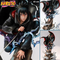 Figure ฟิกเกอร์ จากการ์ตูนเรื่อง Naruto Shippuden นารูโตะ ชิปปุเดง นินจาจอมคาถา โอ้โฮเฮะ ตำนานวายุสลาตัน Sasuke Uchiha อุจิวะ ซาสึเกะ Mini x Up Art สูง 43 cm Ver Anime อนิเมะ การ์ตูน มังงะ คอลเลกชัน ของขวัญ New Collection Doll ตุ๊กตา manga Model โมเดล