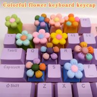 （Miss qis keycap）หมวกกุญแจน่ารักสีชมพูน่ารักสำหรับคีย์บอร์ดแบบกลไก DIY แฮนด์เมดส่วนบุคคลช่างฝีมือออกแบบเองสีชมพูอุปกรณ์เสริมกุญแจโปร่งใส