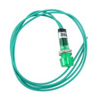 Neon Indicator Pilot Signal Lamp Green Light AC 220V w Cable