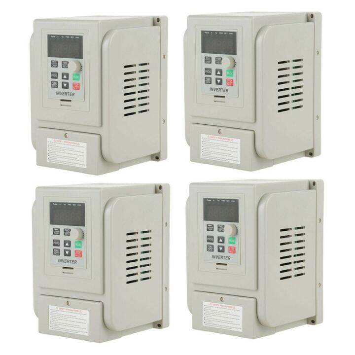 4X 2.2KW 3HP 220V Variable Frequency Drive Inverter CNC VFD VSD Single ...