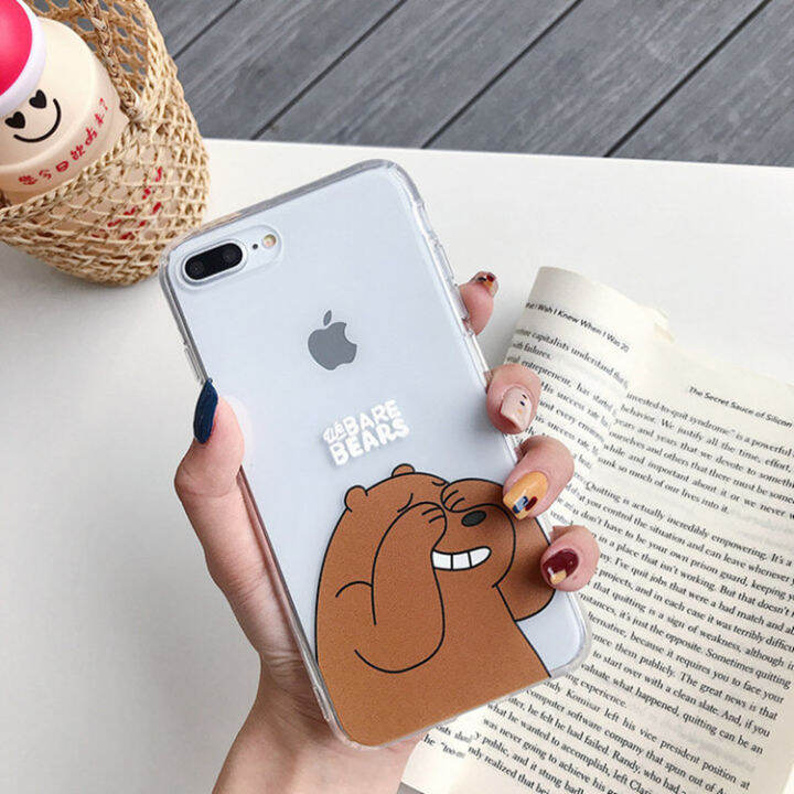 น่ารัก-หมีเปลือย-เคสโทรศัพท์มือถือ-iphone6-6s-iphone7-iphone8-iphone6plus-iphone6splus-iphone7plus-iphone8plus-เคสไอโฟน11-se-857