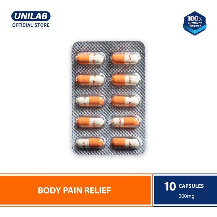 Alaxan FR 10 Capsules Pain Reliever with Ibuprofen Paracetamol For