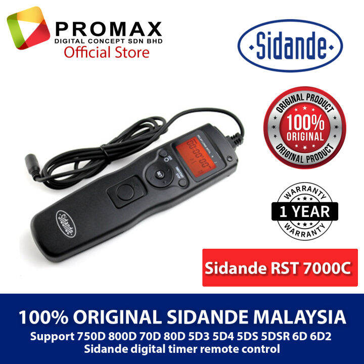 Sidande Digital Timer Remote Control RST7000c for Camera DSLR