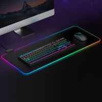 แผ่นรองเมาส์ไฟ RGB แผ่นรองเมาส์เกมมิ่ง แผ่นรองเมาส์RGB   แผ่นรองเมาส์มีไฟ แผ่นรองเมาส์ขนาดใหญ่ แผ่นรองคีย์บอร์ด