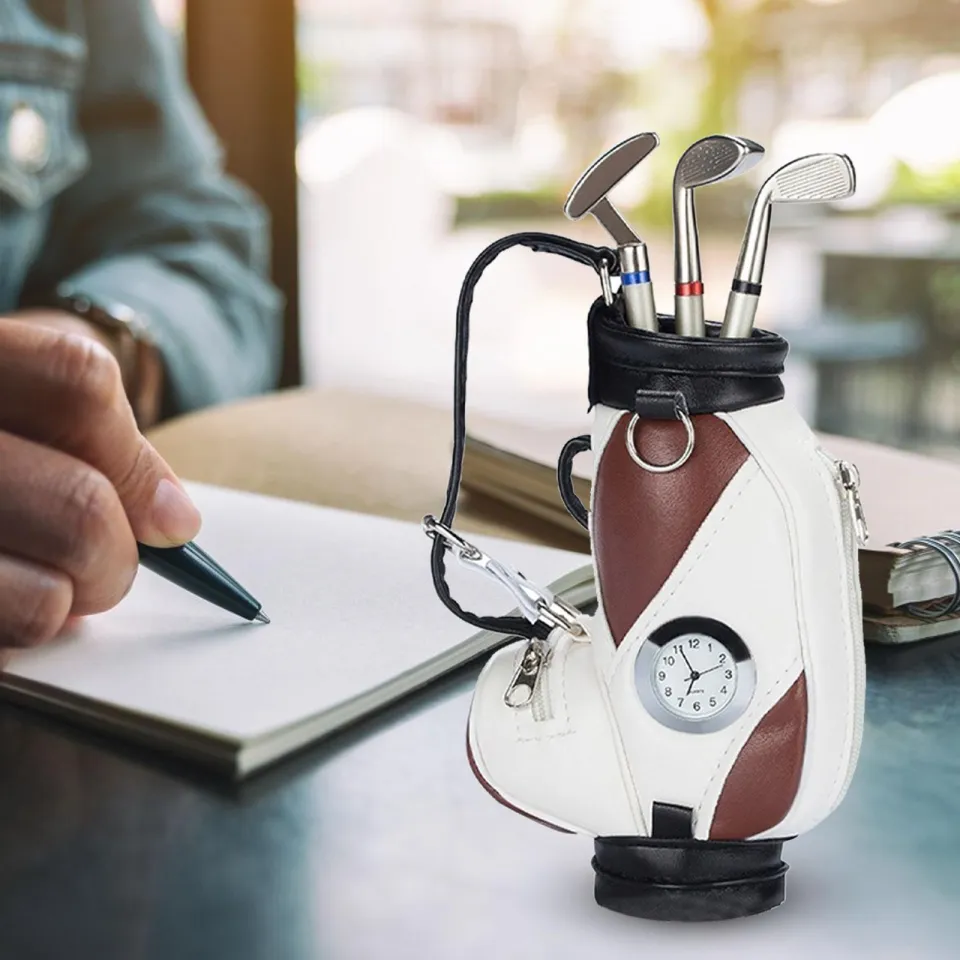 Golf Pen Holder Desk Golf Gifts for Men Unique Novelty Cool Office