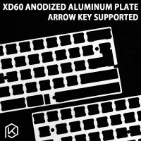 60 Aluminum Mechanical Keyboard Plate support xd60 xd64 gh60 silver color