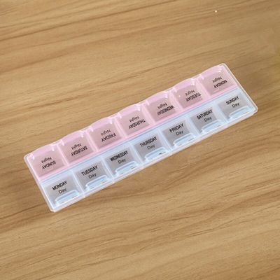 7 Day 14 Grid Travel Portable Pill Box Medicine Tablet Holder Vitamin Dispenser Organizer Weekly Storage Case Weekly Pill case