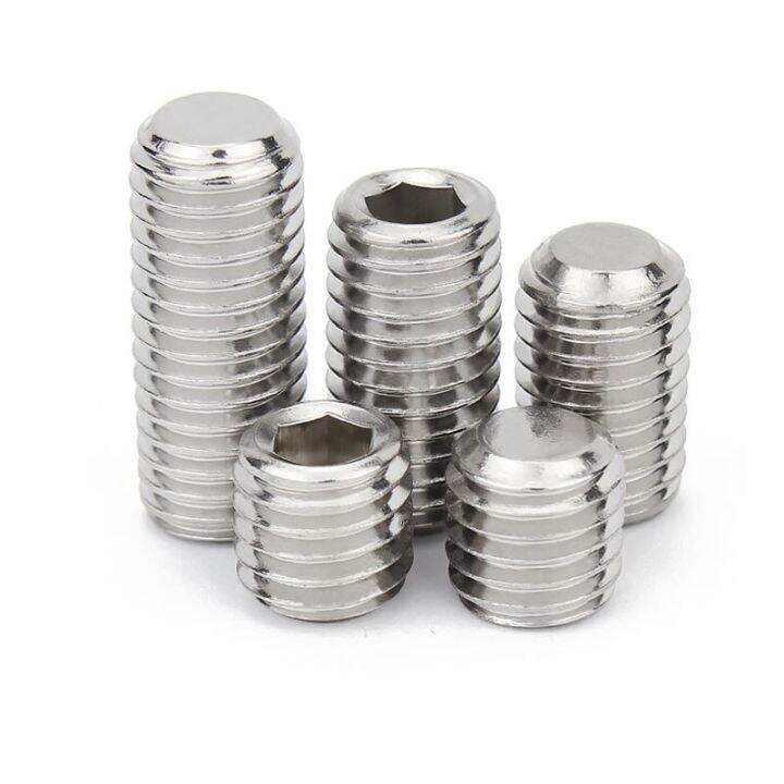 m1-6-m2-m2-5-m3-m4-m5-m6-m8-m10-m12m14m16-din913-304-stainless-steel-allen-hex-hexagon-socket-flat-point-end-grub-bolt-set-screw-nails-screws-fastener