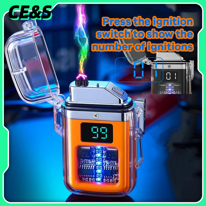 Bistfy Electric Lighter with Digital Display Type C Rechargeable USB