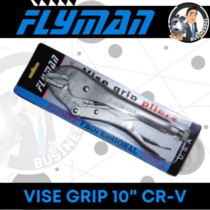 Business01 Flyman Vise Grip 10 Inches Carpenters Tools Gripping And