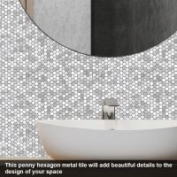 ✆☃♠ Peel and Stick Mosaic 3D Wall Tile Self Adhesive Waterproof Wall Decal Vinyl Kitchen Bathroom Tile Backsplash Sticker Home Decor