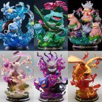 โมเดลฟิกเกอร์เรืองแสง อนิเมะ MFC Evolution Group Mewtwo Charizard Gengar Eevee Blastoise Venusaur ของขวัญ สําหรับตกแต่ง