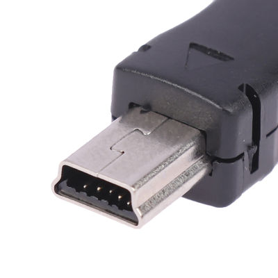 UNI ขั้วต่อ mini USB 10ชิ้นขั้วต่อปลั๊กตัวผู้พอร์ต5พินพร้อมฝาพลาสติกสำหรับอะแดปเตอร์อุปกรณ์สายเคเบิลสำหรับ DIY