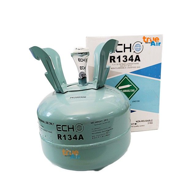 น้ำยาแอร์-เครื่องเย็น-เครื่องปรับอากาศ-echo-r134-ขนาด3kg-แอร์รถยนต์