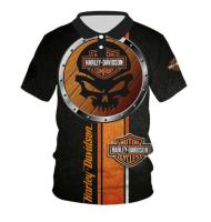 Harley-Davidson Polo 3D POLO shirt Harlay-Davidson Motorcycle Cycles xzx180305 Polo POLO shirt Fremium - Razkacollection  026