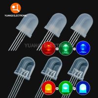 10pcs 10mm 4pins full-color RGB LED Common Anode / Cathode Transparent / Fog F10mm Tri-Color Light Emitting Diode Red Green BlueElectrical Circuitry P