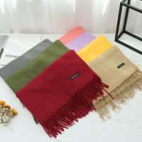 【CC】♀✒✣  JTVOVO RUNMEIFA 2022 New Luxury Brand Cashmere Fringed Color Headscarf Muslim Turban Scarf Hot Fashion Hijab