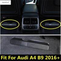 ที่นั่งภายใต้ชั้นเครื่องปรับอากาศ AC Vent Outlet Grille Duct Dust Cover Kit อุปกรณ์เสริมภายใน Fit สำหรับ Audi A4 B9 2016 - 2020