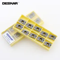 10PCS DESKAR APMT1604PDER-H2 APMT1604PDER-M2 APMT1605PDER-XM LF6018 CNC มิลลิ่งตัดตัดคาร์ไบด์แทรกเครื่องมือกลึง