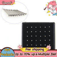 ?【HOT SALE】 36x คริสตัล rhinestone แหวนจมูกกระดูกสตั๊ดสแตนเลสเจาะร่างกายเครื่องประดับ???