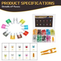 180Pcs Mini Blade Fuse Mixed Mini Car Blade Fuse Set Standard Fuse  For Truck Boat Car Accessories Fuses Accessories